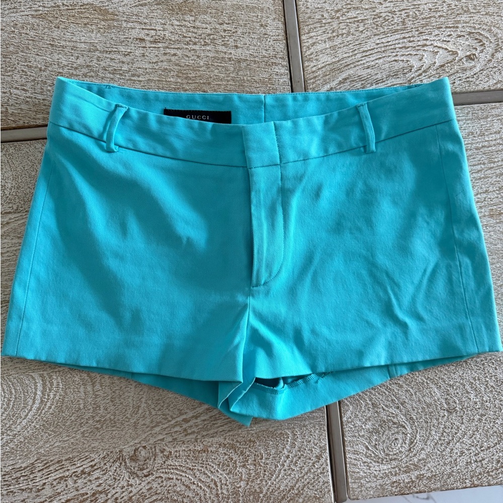 Gucci Turquoise High-Waist Women’s Shorts